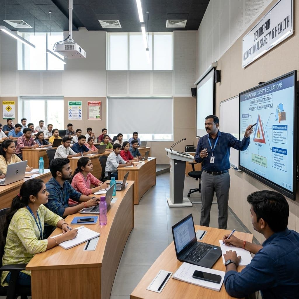 Modern EHS training classroom