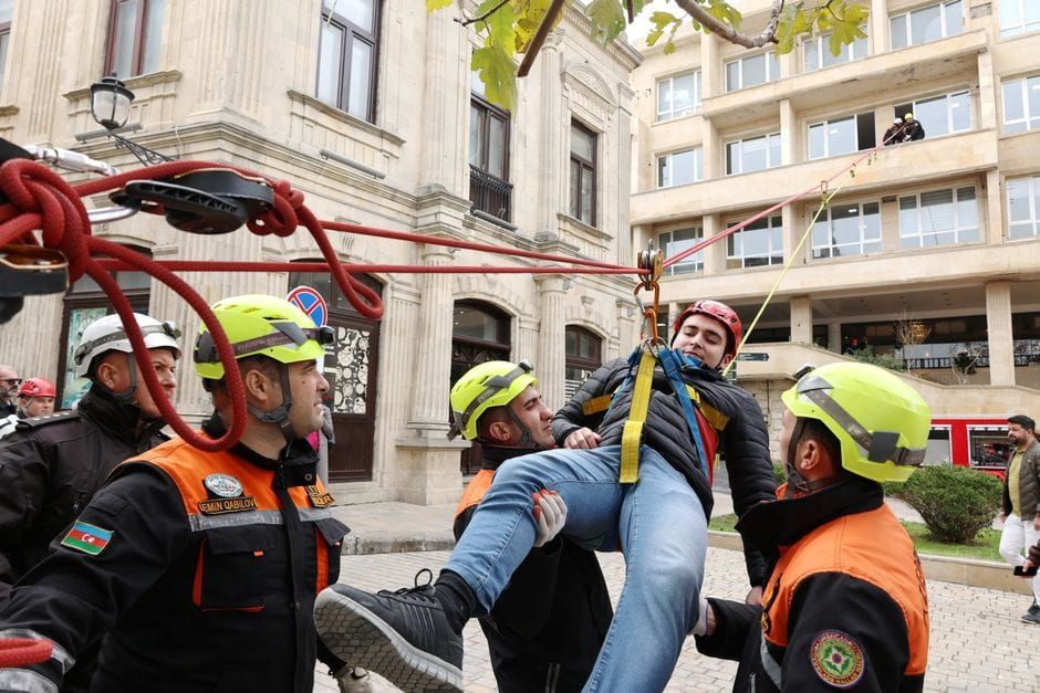 Emergency evacuation drill practiced as part of DFS training