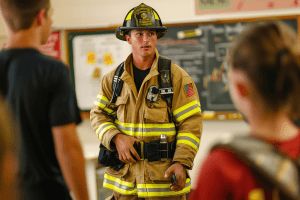 NIFS campus with students studying for a Master’s Degree in Fire and Safety.
