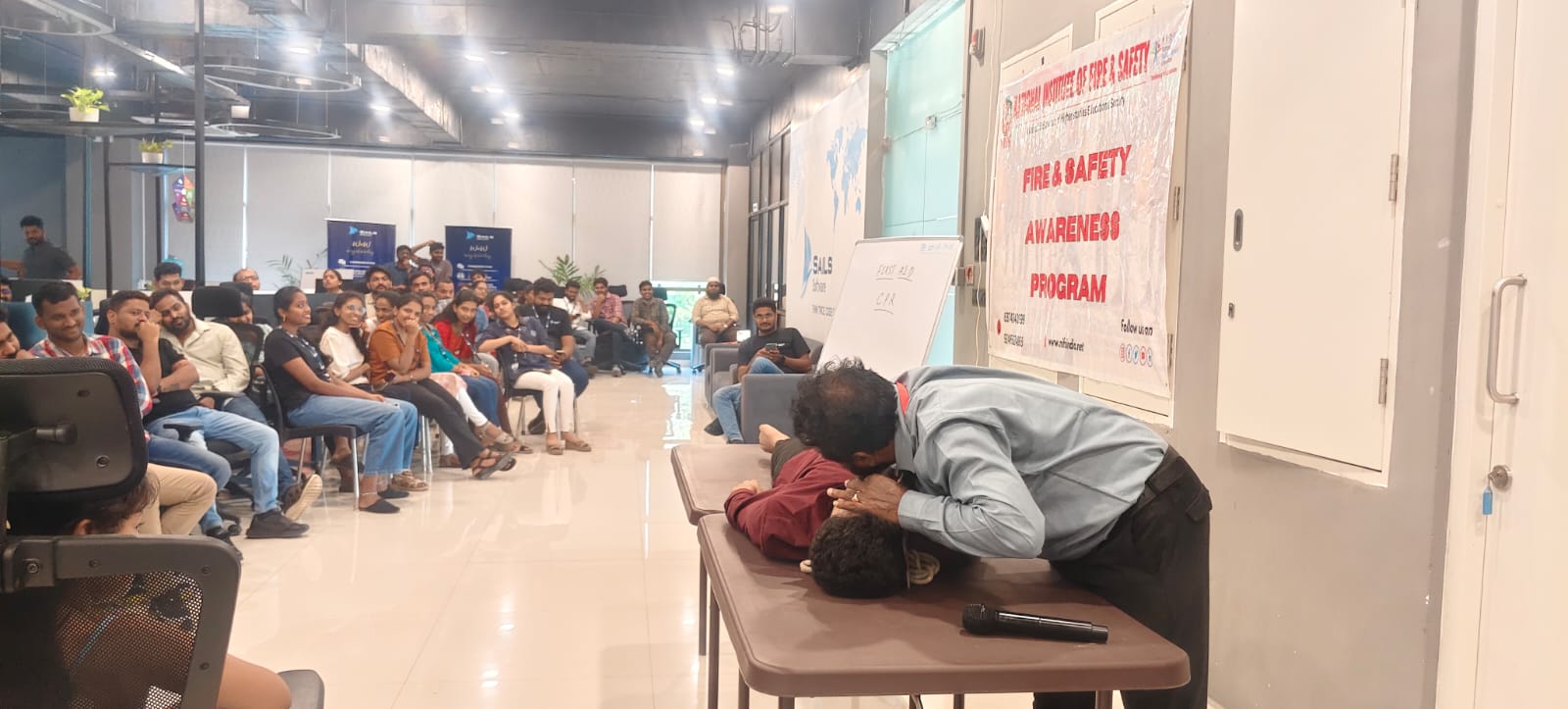 NIFS in-house fire safety training session