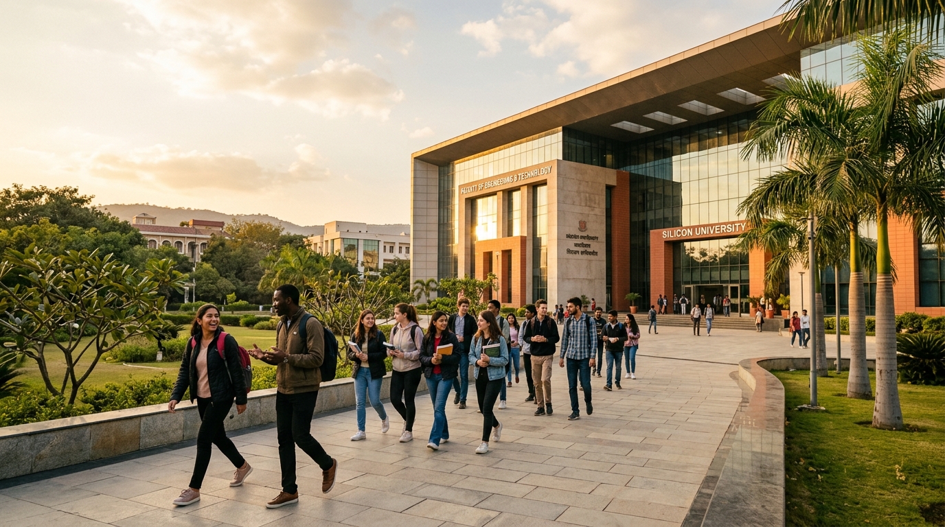 International students at prestigious Indian safety engineering university campus