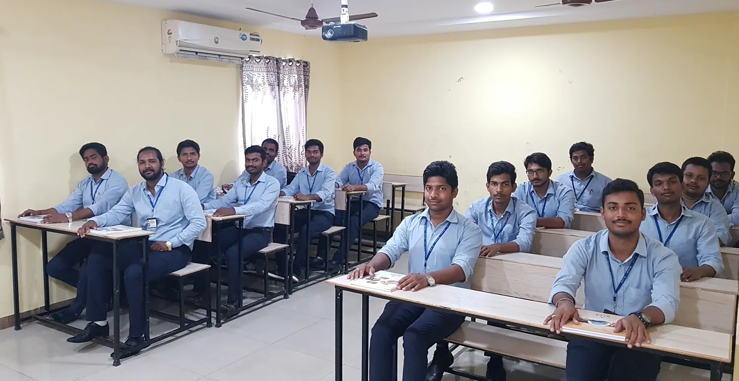 NIFS students in uniform seated in a classroom at a NIFS centre